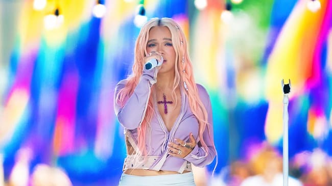 Karol G performing during NBC’s «Today» show Citi Concert Series at Rockefeller Plaza on June 30, 2023 in New York City. Gilbert Carrasquillo / GC Images.