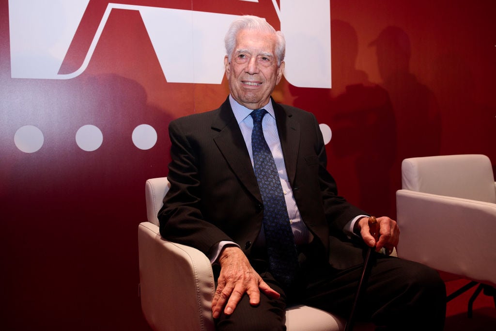 Mario Vargas Llosa attends the «Madrileño del Año 2022» award at the Royal Theater on October 10, 2022 in Madrid, Spain. Carlos Alvarez/Getty Images