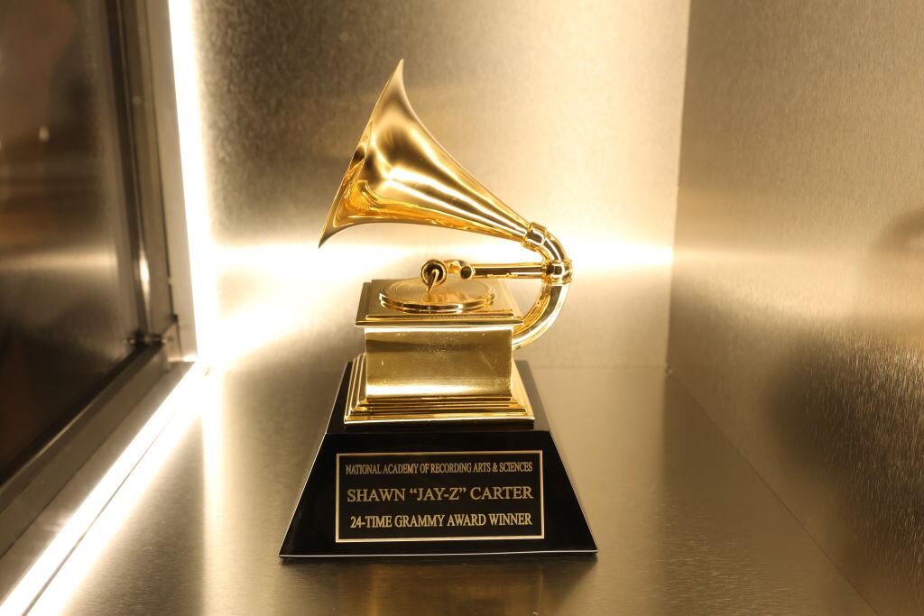 Items on display during The Book of HOV: A TRIBUTE EXHIBITION HONORING JAY-Z at Brooklyn Public Library’s Central Library on July 13, 2023 in New York City. Kevin Mazur/Getty Images.
