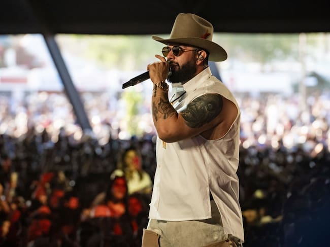 Carín León performs during 2024 Stagecoach Festival at Empire Polo Club on April 26, 2024 in Indio, California. Timothy Norris/Getty Images for Stagecoach