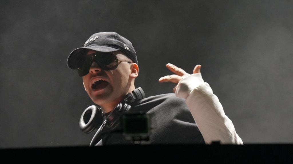 Producer and DJ Bizarrap during a performance at the O Son do Camiño festival. Alvaro Ballesteros/Europa Press via Getty Images