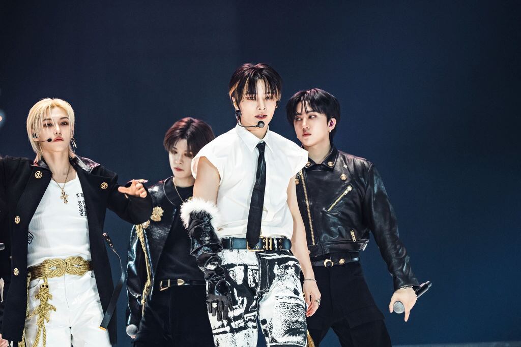 Stray Kids perform at the 2023 Billboard Music Awards at Hwajung Gymnasium in Seoul, South Korea. The show airs on November 19, 2023 on BBMAs.watch. (Photo by Penske Media via Getty Images)