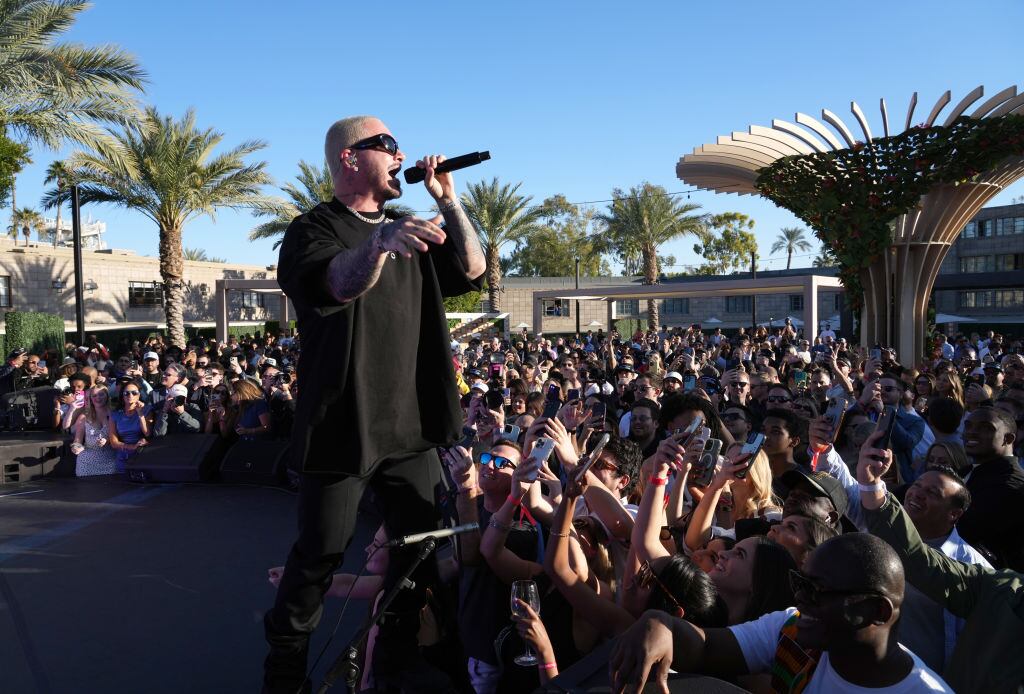 J Balvin performs during Michael Rubin’s 2023 Fanatics Super Bowl Party / Kevin Mazur / Getty Images for Fanatics