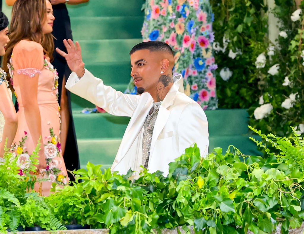 Rauw Alejandro is seen attending the 2024 Met Gala Celebrating ‘Sleeping Beauties: Reawakening Fashion’ at The Metropolitan Museum of Art on May 06, 2024 in New York City. Jose Perez/Bauer-Griffin/GC Images
