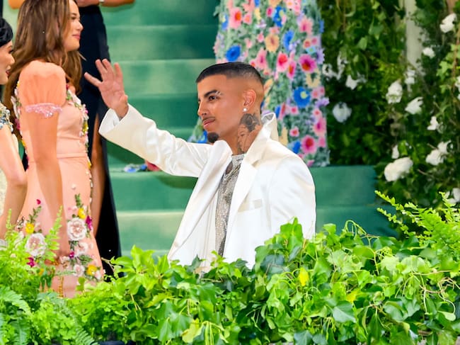 Rauw Alejandro is seen attending the 2024 Met Gala Celebrating ‘Sleeping Beauties: Reawakening Fashion’ at The Metropolitan Museum of Art on May 06, 2024 in New York City. Jose Perez/Bauer-Griffin/GC Images
