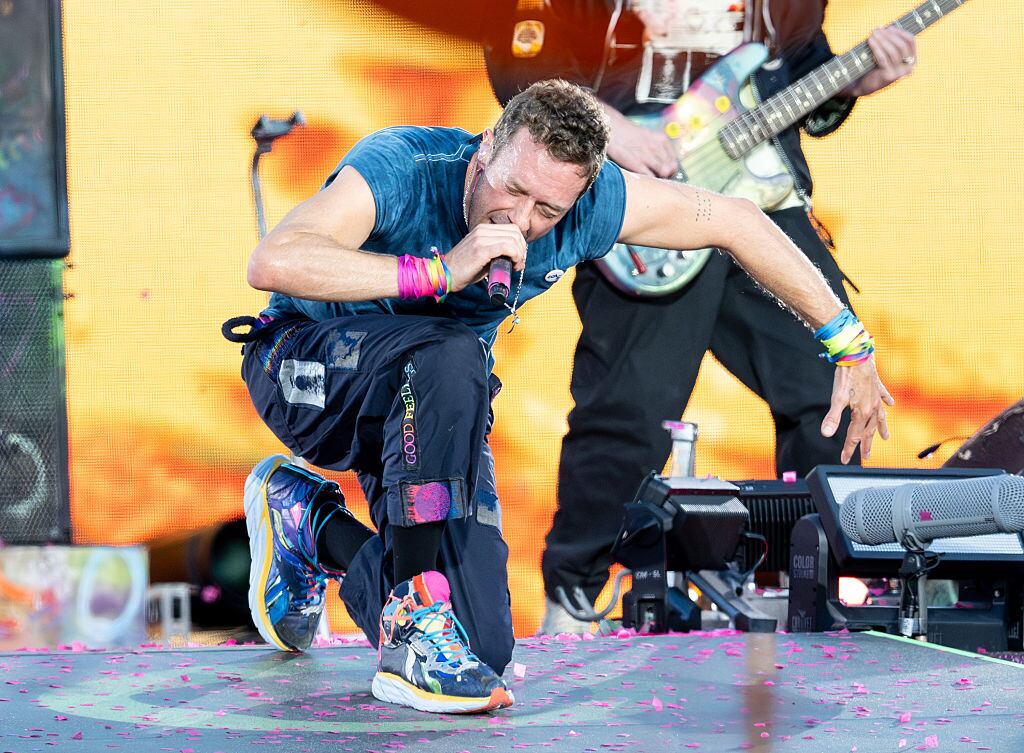 Chris Martin of Coldplay performs on Opening Night of the US leg of Music of the Spheres World Tour at Stanford Stadium on May 31, 2025 in Stanford, California. Steve Jennings/Getty Images