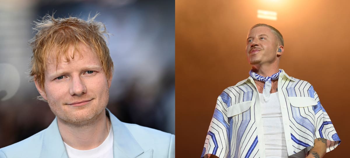 Ed Sheeran y Macklemore By Getty Images