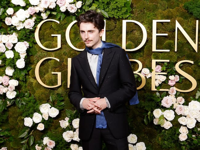 Timothee Chalamet attends the 2025 Golden Globe Awards at The Beverly Hilton on January 05, 2025 in Beverly Hills, California. Taylor Hill/FilmMagic