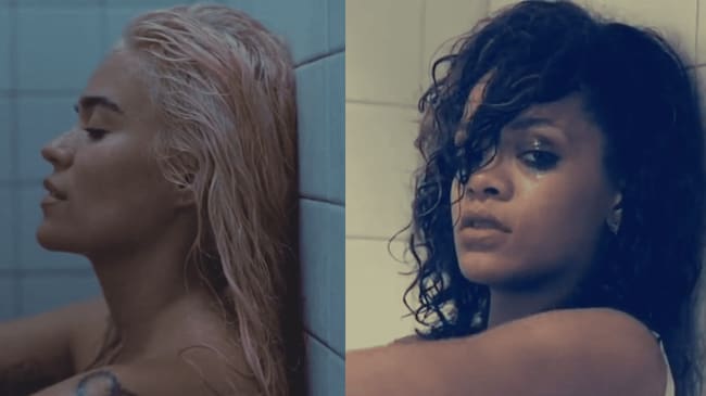 Karol G in «CONTIGO» Vs. Rihanna in «We Found Love».