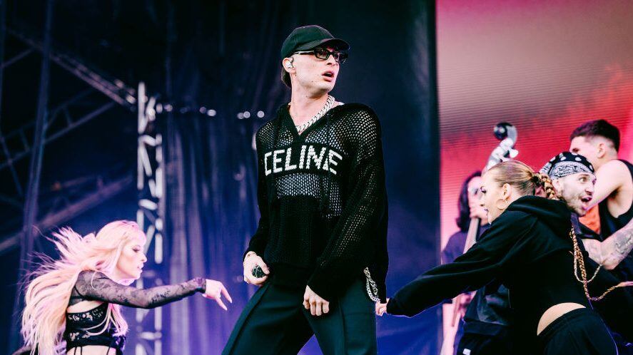 Peso Pluma at the 2024 Governors Ball held at Flushing Meadows Corona Park on June 9, 2024 in Queens, New York. (Photo by Nina Westervelt/Billboard via Getty Images)