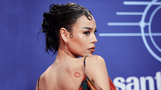 Danna Paola attends to Santalucia Universal Music Week : «El Flamenco Es Universal» photocall on November 13, 2023 in Seville, Spain. Borja B. Hojas/Getty Images