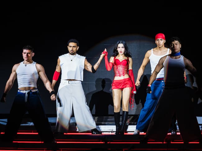 La cantante Kenia Os actúa durante un concierto en el Estadio Banorte el 30 de mayo de 2026 en Monterrey (NL), México