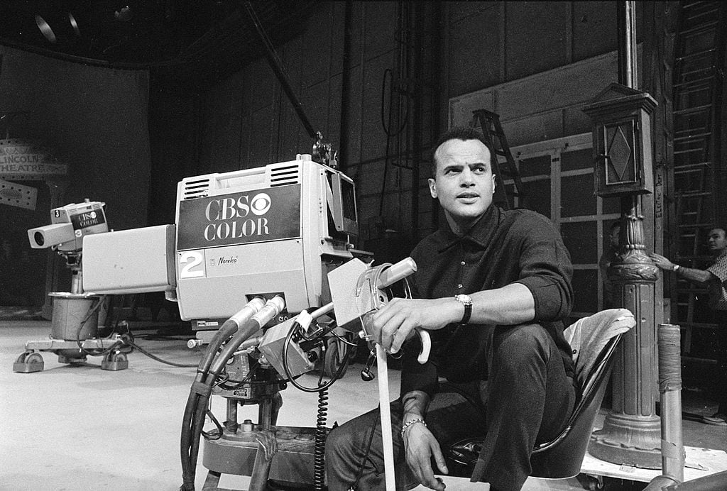 Harry Belafonte on the set of his television special ‘The Strollin’ Twenties,’ November 30, 1965. CBS Photo Archive / Getty Images