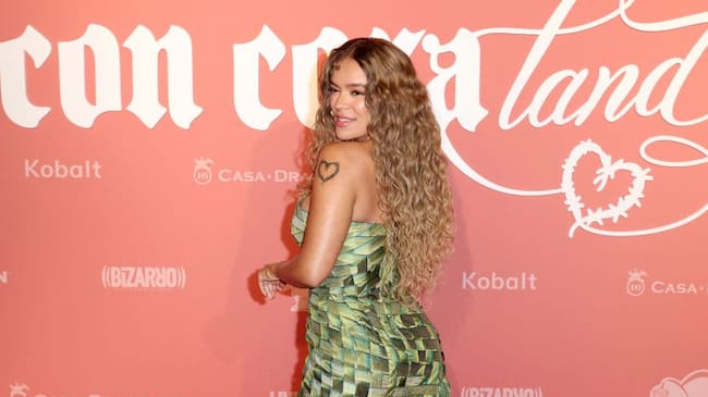 Karol G attends Karol G’s Con Cora Foundation’s Con Cora Land Benefit Gala on February 22, 2025 in Miami, Florida. (Photo by Alexander Tamargo/WireImage)