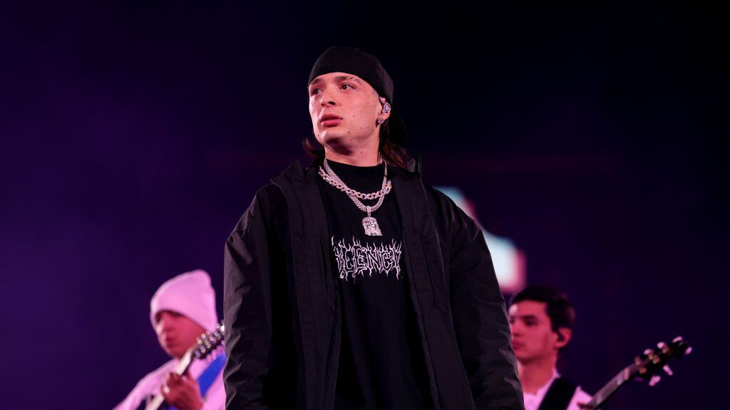 Peso Pluma performs onstage during TikTok In The Mix at Sloan Park on December 10, 2023 in Mesa, Arizona. Rich Fury/Getty Images for TikTok