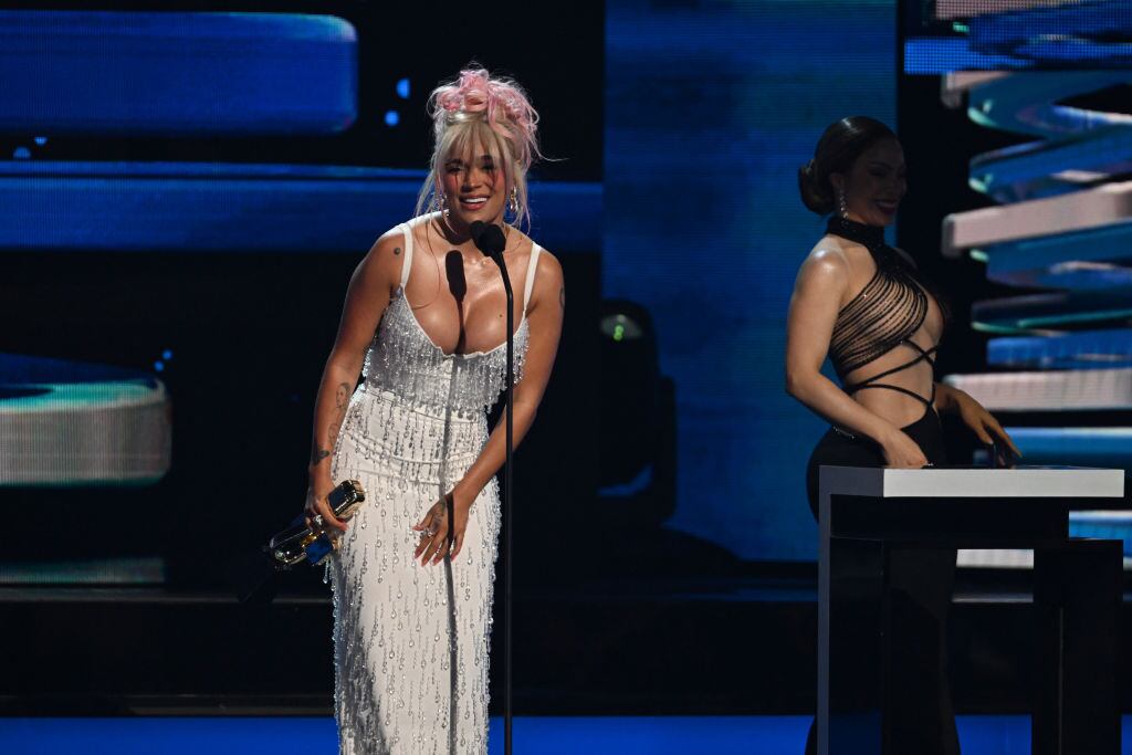 Karol G has also spoken openly about her cosmetic procedures, such as a breast augmentation. Jason Koerner/Getty Images