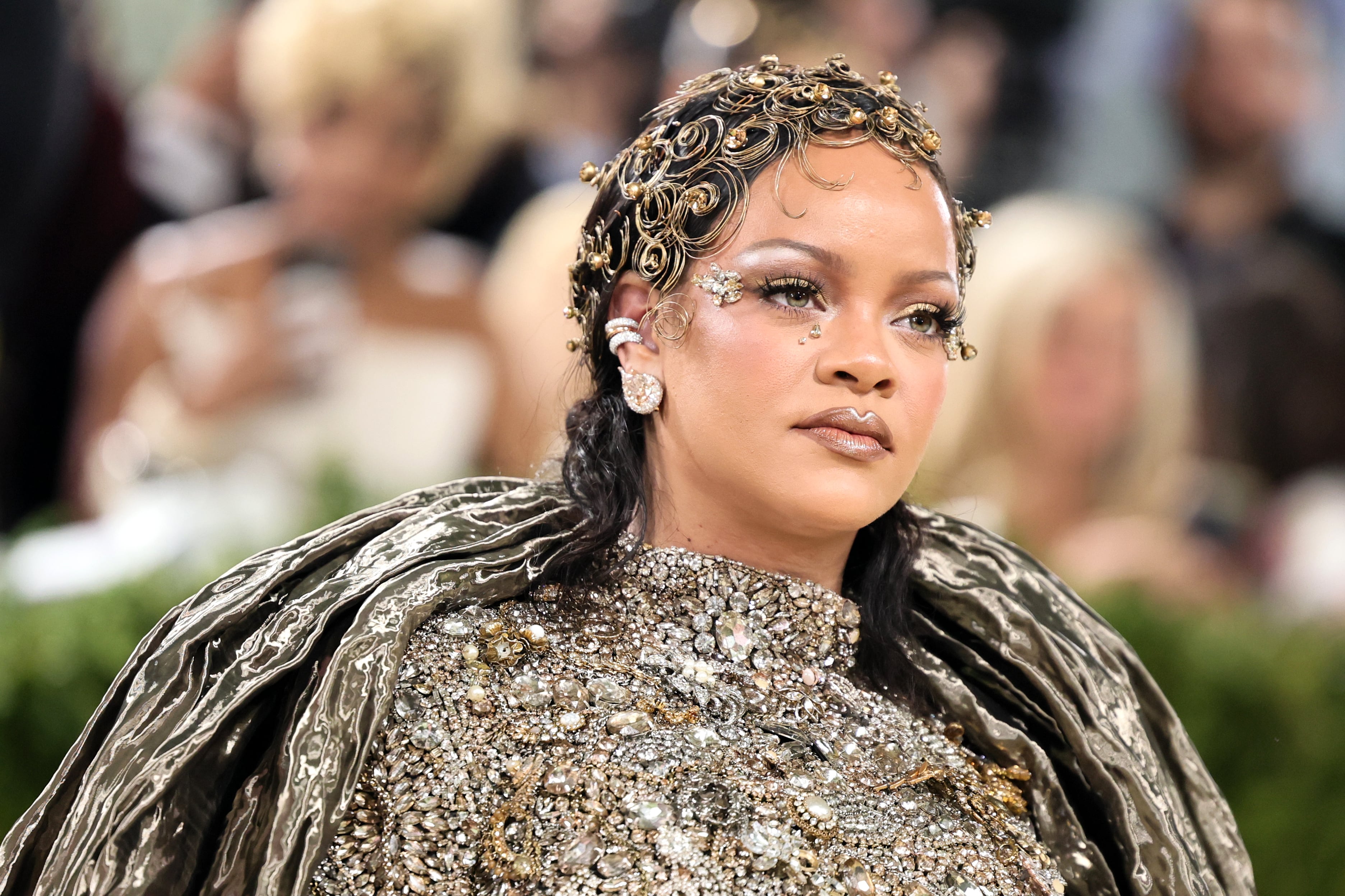 NEW YORK, NEW YORK - MAY 04: Rihanna attends the 2026 Met Gala celebrating "Costume Art" at the Metropolitan Museum of Art on May 04, 2026 in New York City. (Photo by Theo Wargo/FilmMagic)