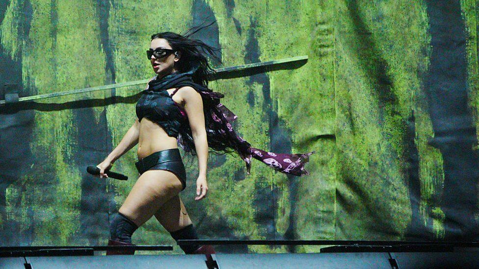 Charli XCX performing on The Other Stage during the Glastonbury Festival at Worthy Farm in Somerset. Picture date: Saturday June 28, 2025. (Ben Birchall/Getty Images)