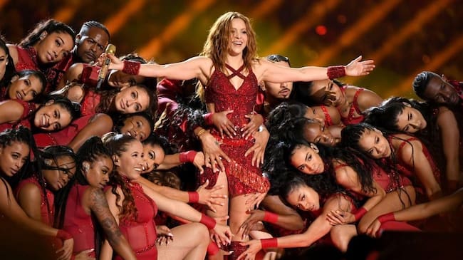 Shakira performs onstage during the Pepsi Super Bowl LIV Halftime Show at Hard Rock Stadium on February 02, 2020 in Miami, Florida. Kevin Winter/Getty Images