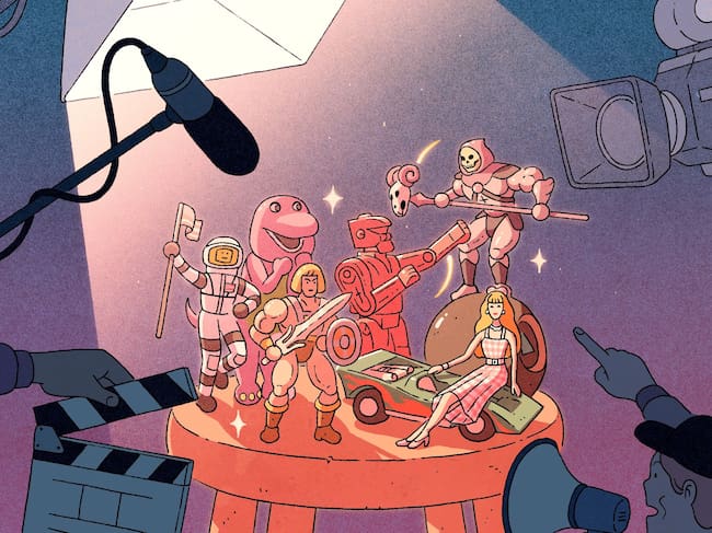 Photo: <a href="https://www.newyorker.com/magazine/2023/07/10/after-barbie-mattel-is-raiding-its-entire-toybox">The New Yorker</a>. Illustration by Tim Peacock.