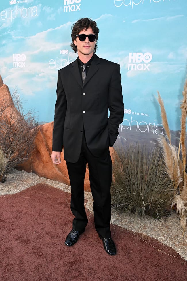 Jacob Elordi en la premiere de euphoria en 2026 en Los Ángeles. Gilbert Flores/Variety via Getty Images