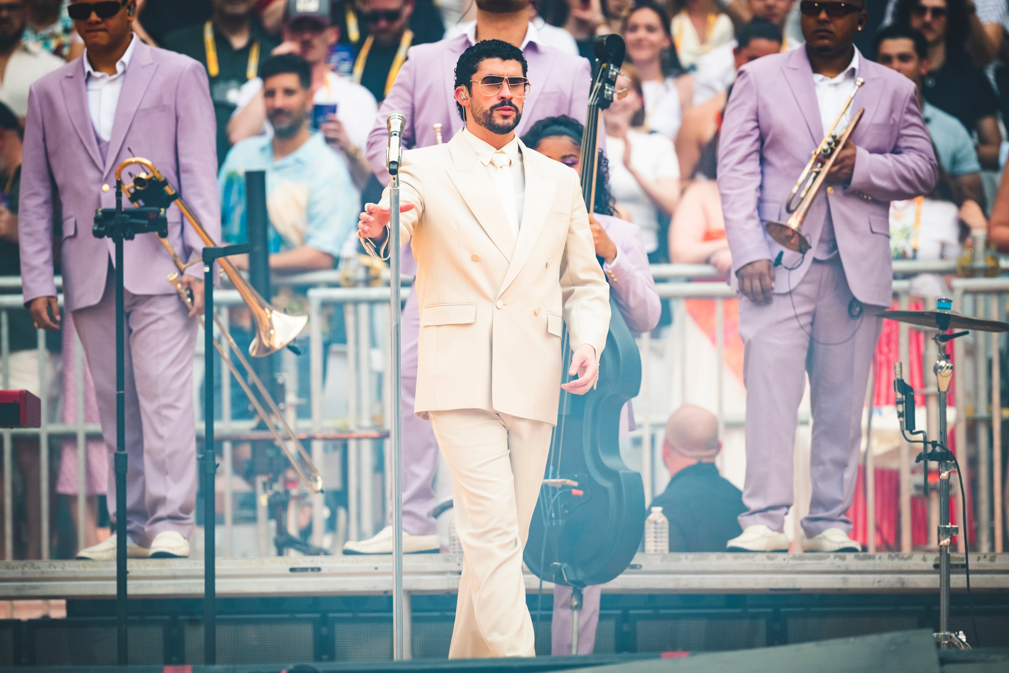 Bunny en concierto durante su gira 'Debí Tirar Más Fotos Tour' en Madrid, 30 de mayo de 2026.