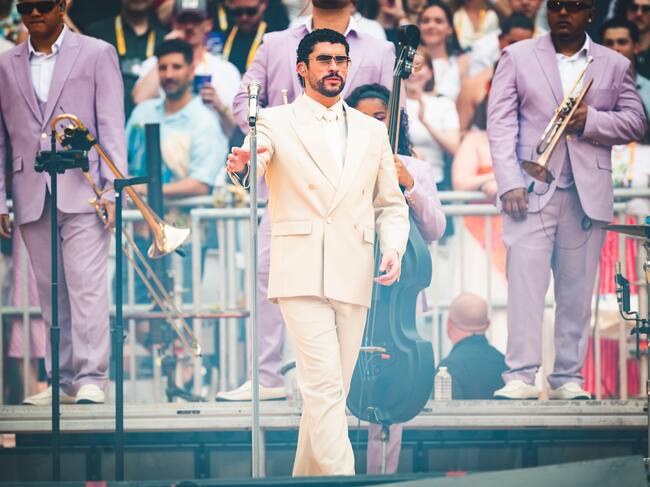 Bunny en concierto durante su gira 'Debí Tirar Más Fotos Tour' en Madrid, 30 de mayo de 2026.