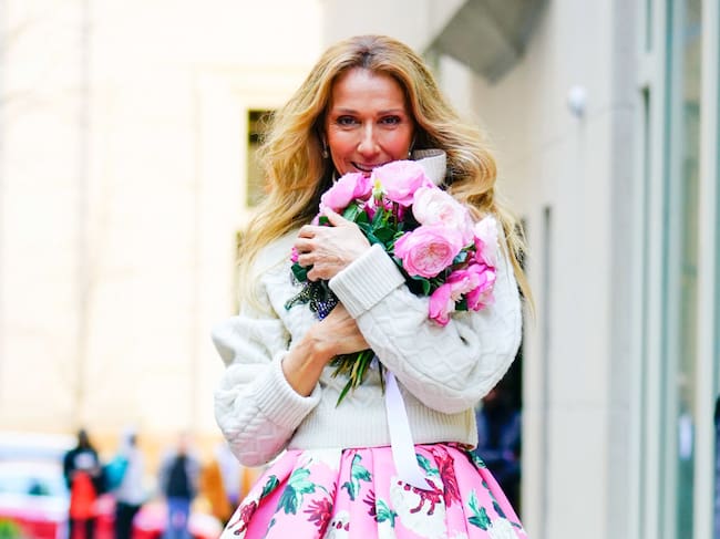 Celine Dion is seen as she departs her hotel on March 08, 2020 in New York City. Gotham / GC Images