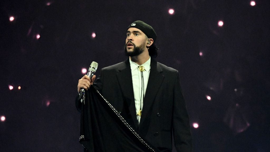 Bad Bunny performs at KFC YUM! Center on April 22, 2024 in Louisville, Kentucky. Stephen J. Cohen/Getty Images