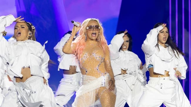 Karol G performs in concert during the «Mañana Será Bonito» tour at Alamodome on August 31, 2023 in San Antonio, Texas. Rick Kern/Getty Images