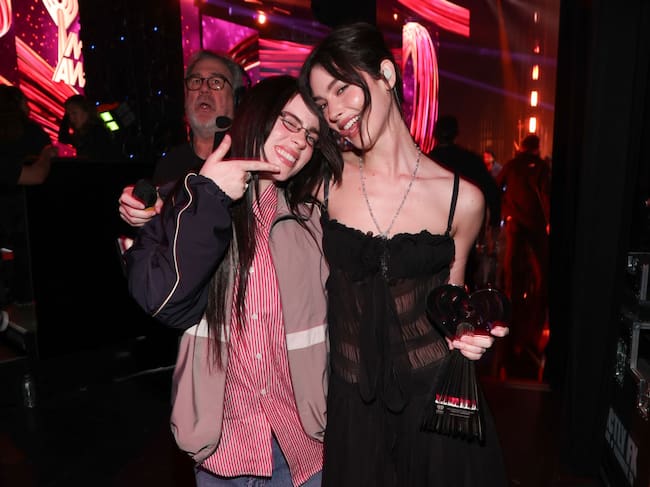 Billie Eilish, Gracie Abrams at the 2025 iHeartRadio Music Awards held at the Dolby Theatre on March 17, 2025 in Los Angeles, California. Christoper Polk/Variety via Getty Images