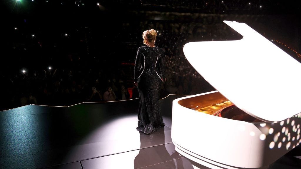 Adele performs onstage during «Weekends with Adele» at The Colosseum at Caesars Palace on January 26, 2024 in Las Vegas, Nevada. Kevin Mazur/Getty Images for AD