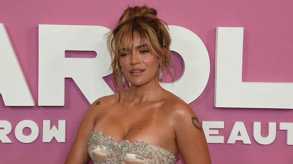 Karol G at the «Karol G: Tomorrow Was Beautiful» New York screening held at The Whitby Hotel on May 06, 2025 in New York, New York. Steve Eichner/Variety via Getty Images