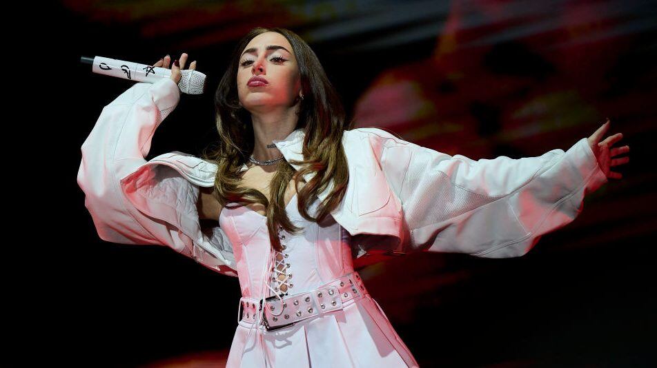 Argentine singer Nicki Nicole performs on stage at WiZink Center on March 21, 2024 in Madrid, Spain. Borja B. Hojas/WireImage