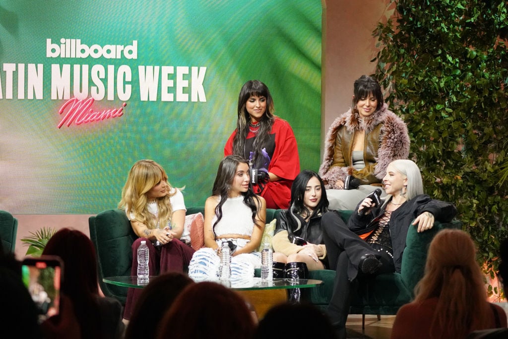 GALE and Nathy Peluso, Kany García, Maria Becerra, Nicki Nicole and Young Miko at Billboard Latin Music Week held at Faena Forum on October 3, 2023 in Miami Beach, Florida.  Romain Maurice/Billboard via Getty Images