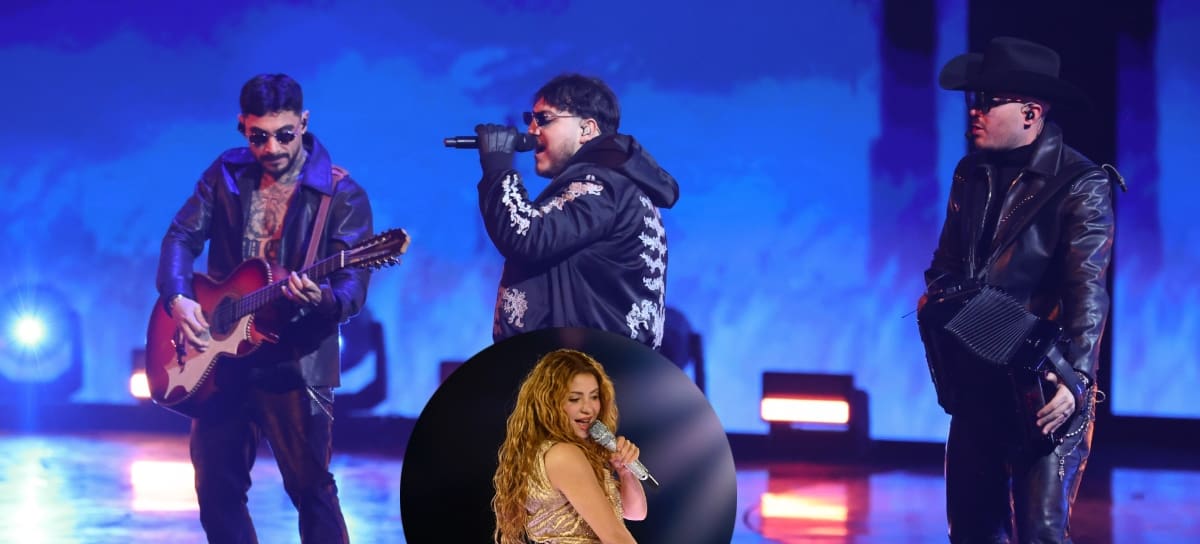Grupo Frontera y Shakira // Foto: Getty Images