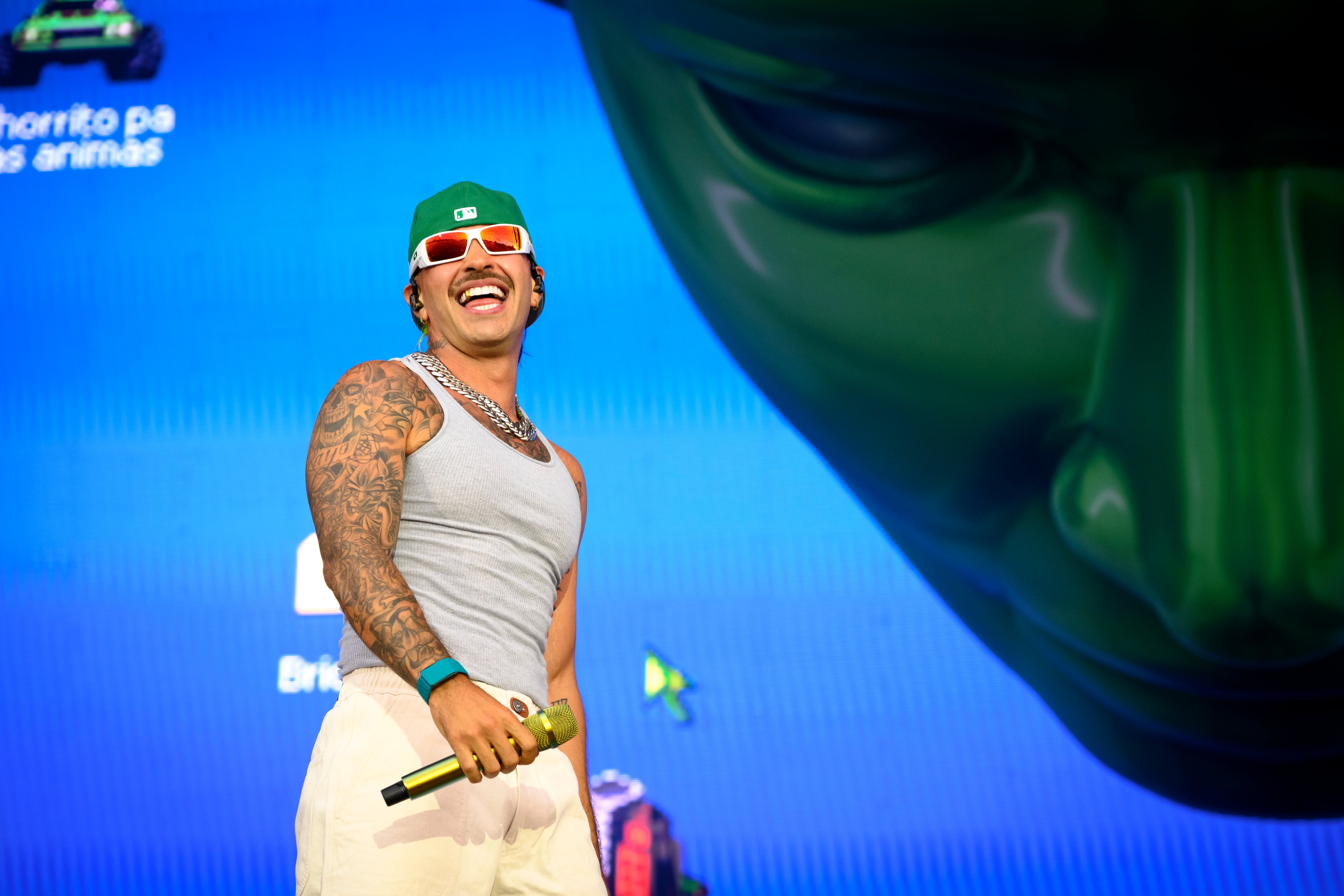 Feid performs live on stage during the 5th Lollapalooza Paris Festival on July 19, 2025 in Paris, France.  Kristy Sparow/Getty Images