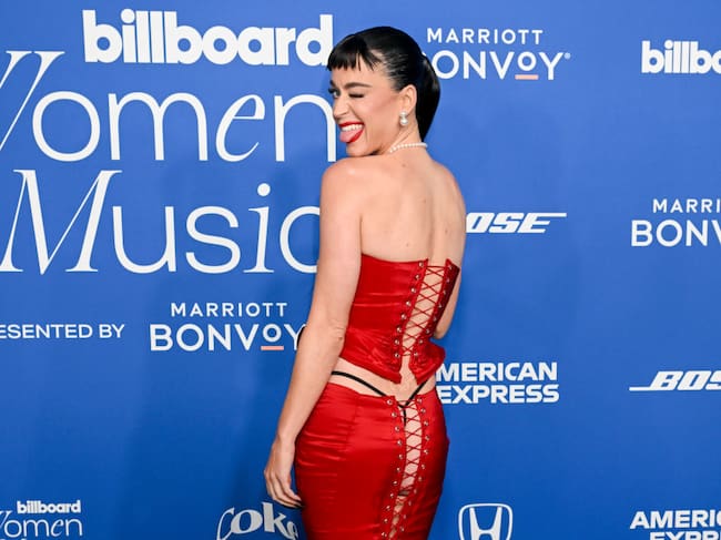 Katy Perry at Billboard Women In Music 2024 held at YouTube Theater on March 6, 2024 in Inglewood, California. Gilbert Flores/Billboard via Getty Images