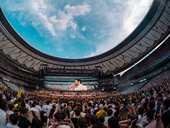 Bad Bunny en su último concierto con la gira 'Debí Tirar Más Fotos Tour' en el Riyadh Air Metropolitano de Madrid, 15 de junio de 2026.