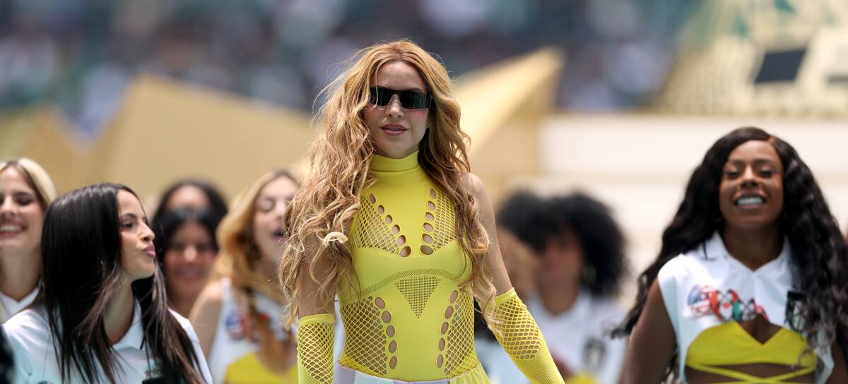 Shakira actúa durante la ceremonia de inauguración previa al partido del Grupo A de la Copa del Mundo de la FIFA 2026 entre México y Sudáfrica, celebrado en el Estadio de la Ciudad de México el 11 de junio de 2026 en la Ciudad de México, México.