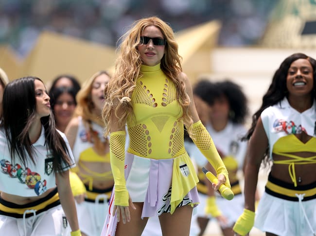 Shakira actúa durante la ceremonia de inauguración previa al partido del Grupo A de la Copa del Mundo de la FIFA 2026 entre México y Sudáfrica, celebrado en el Estadio de la Ciudad de México el 11 de junio de 2026 en la Ciudad de México, México.