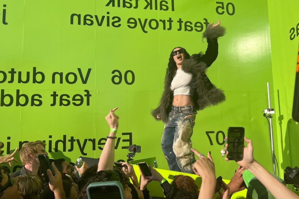 Charli XCX shared her new remix album with a few hundred fans at a special event at Storm King Oct. 10. Maria M. Silva