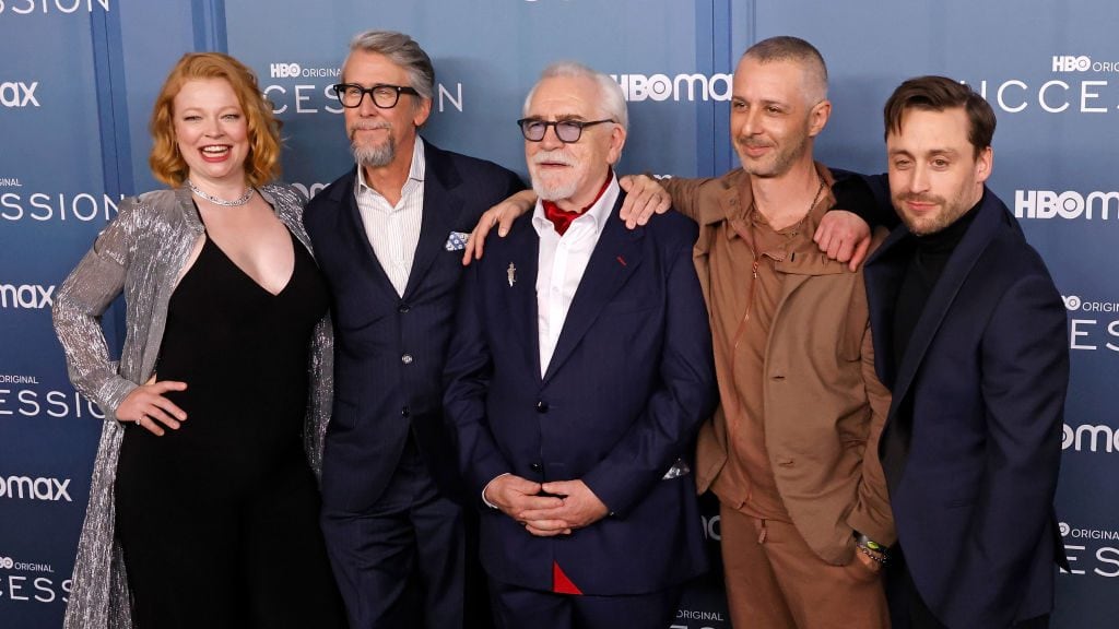 Sarah Snook, Alan Ruck, Brian Cox, Jeremy Strong, and Kieran Culkin attend the Season 4 premiere of HBO’s «Succession» at Jazz at Lincoln Center on March 20, 2023 in New York City. Taylor Hill/FilmMagic