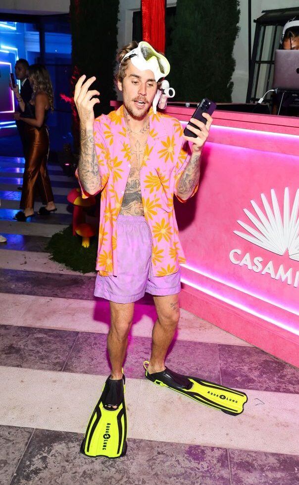 Justin Bieber attends the Annual Casamigos Halloween Party on October 27, 2023. Matt Winkelmeyer/Getty Images.
