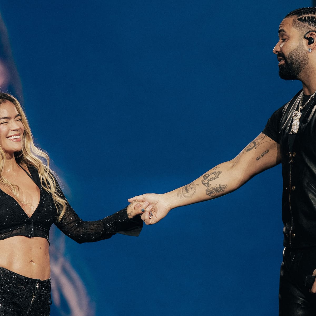 Drake aparece en el concierto de Karol G en Houston y bailan 'One Dance' y 'Ahí': video completo