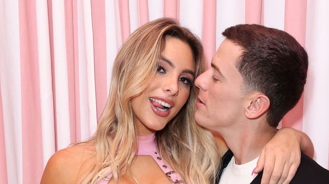 Lele Pons and Guaynaa visit Despierta America to promote their new single ‘Abajito’. Parra / Getty Images