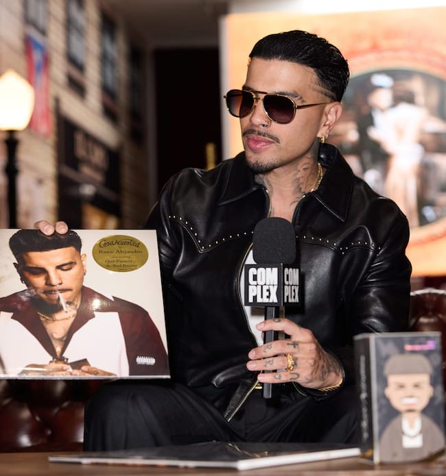 Rauw Alejandro at his immersive pop-up experience in collaboration with Complex in 2025.