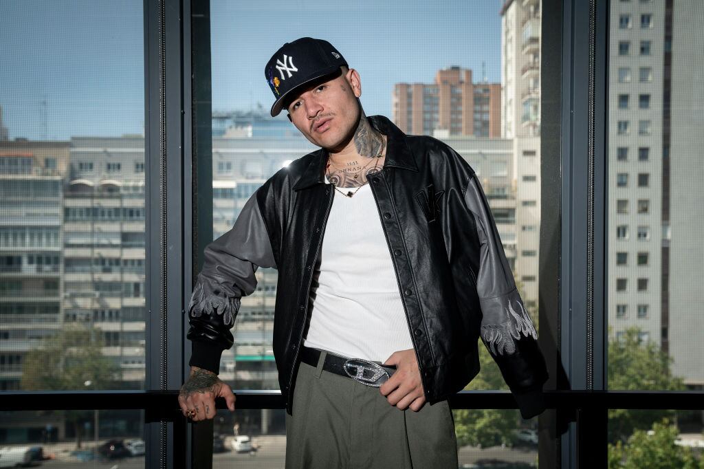 Singer Kapo poses for Europa Press at the Sony Music offices on September 17, 2024, in Madrid, Spain. (A. Perez Meca/Getty Images)