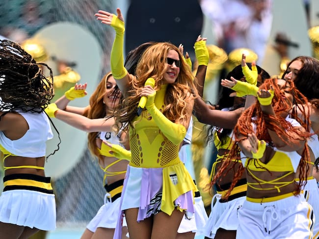 Shakira actúa durante la ceremonia inaugural previa al partido del Grupo A de la Copa Mundial de la FIFA 2026 entre México y Sudáfrica, celebrado en el Estadio de la Ciudad de México el 11 de junio de 2026 en la Ciudad de México, México.