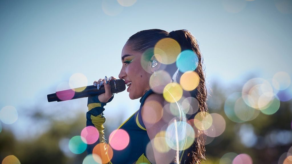 Maria Becerra performs during the second day of the Reggaeton Beach Festival 2024, on 21 July, 2024 on July 21, on 21 July, 2024 2024, on 21 July, 2024 in Madrid, Spain . Jesus Hellin/Europa Press via Getty Images
